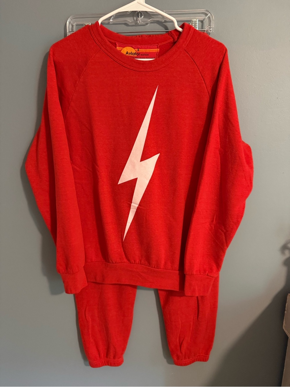 Aviator Nation Red Lightning Bolt Track Set